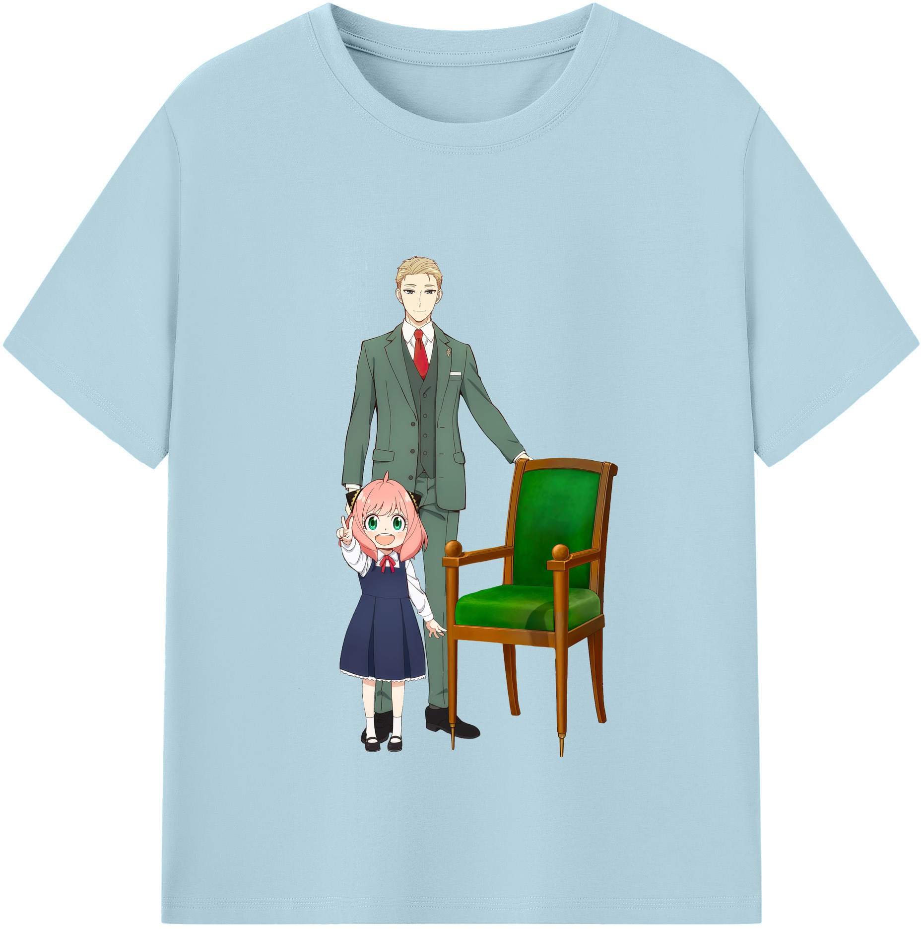 （画像用） SPY×FAMILY间谍家家酒 綿100％半袖Tシャツ（フロントプリント）